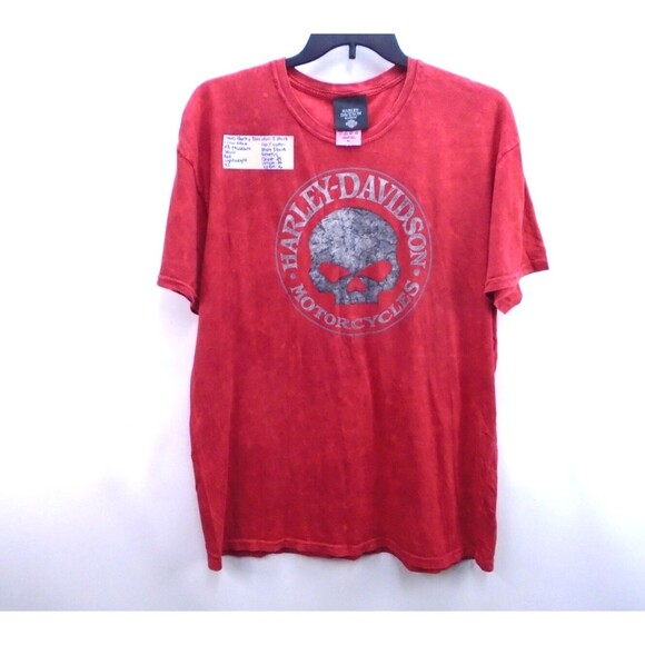 Harley-Davidson Other - Harley Davidson Museum Shirt Men's Size XL Skull Red Milwaukee Wi